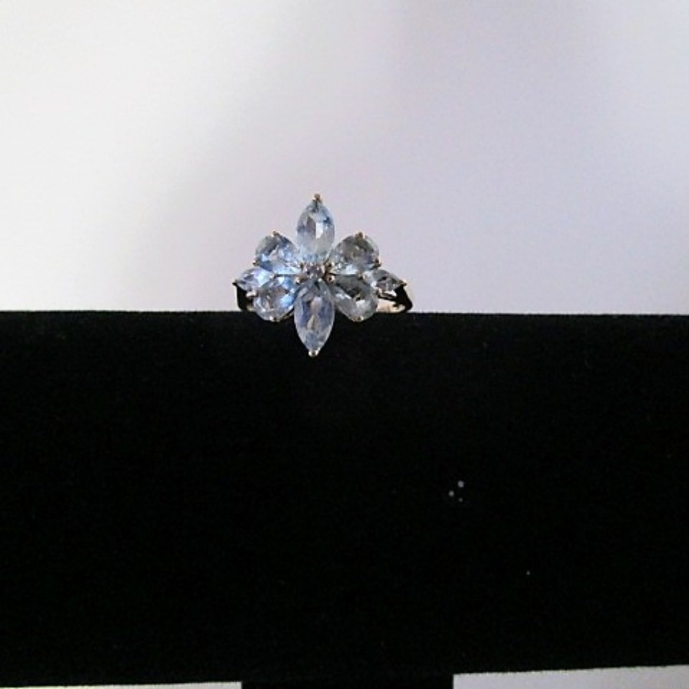 March Birthstone Aquamarine 14K Gold Ring
